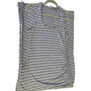 Athleta super soft striped racer back maxi dress